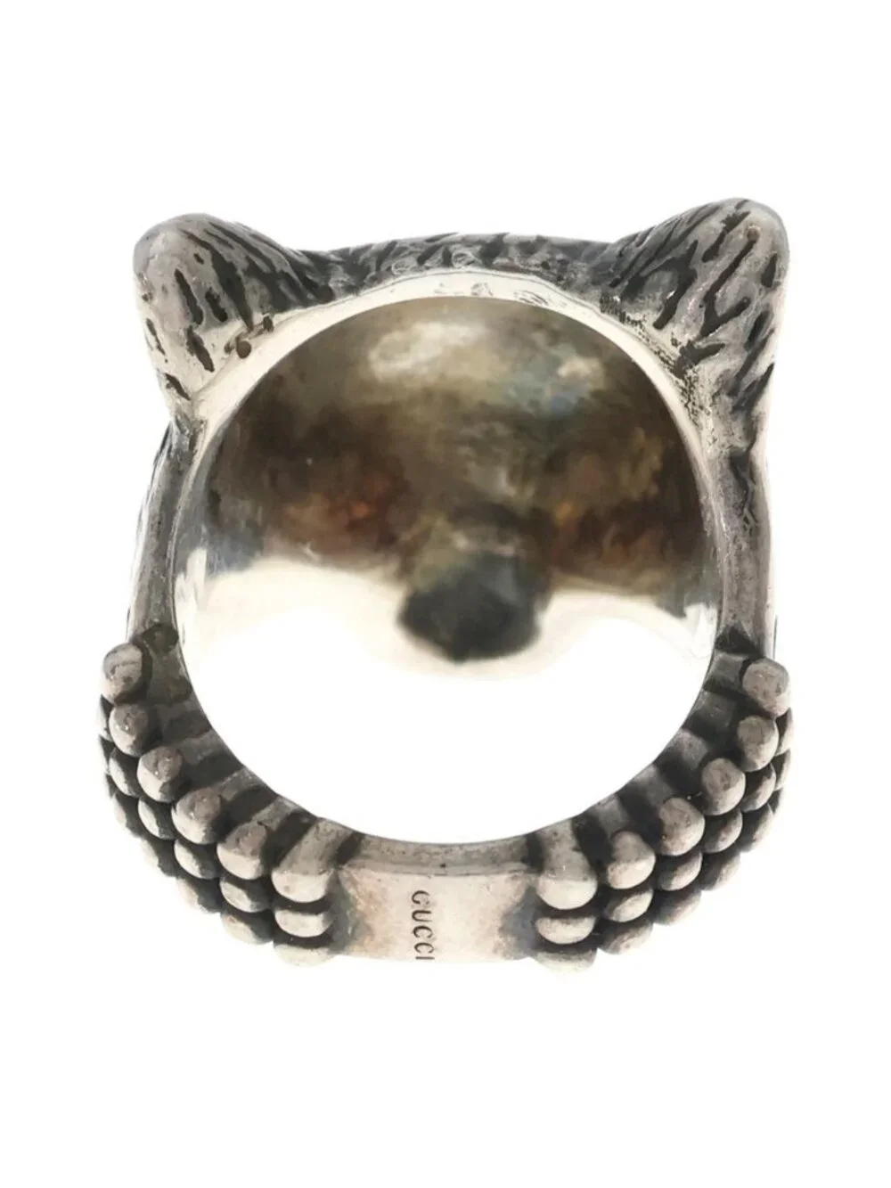 Gucci Anger Forest Wolf Ring Silver